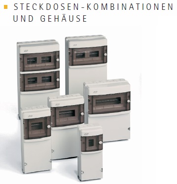 Steckdosen Wandverteiler-IP55