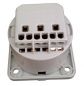 Preview: IP54 Schuko Anbausteckdose blau 10/16A 230V Steckklemmen