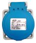 Preview: IP54 Schuko Anbausteckdose blau 10/16A 230V Steckklemmen