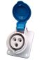 Preview: IP44 Camping Caravan ANBAUSTECKDOSE schräg 16A 230V 3-pol blau - VE