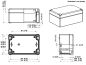 Preview: IP66 ABS Klemmkasten glatt OT klar  120x80x56mm