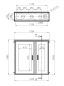 Preview: IP55 Kunststoff GFK Schaltschrank 1250x1250x300 mm HBT Standard 2-türig mit Regendach