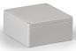 Preview: IP66 Polycarbonat Gehäuse 125x125x60mm grau glatt