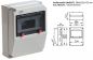Preview: IP67 Wandverteiler Leer 1x9TE mit Hutschiene - VE