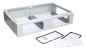 Preview: Sheet steel housing HWD 200x400x135mm RAL7035 terminal box with flange