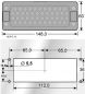 Mobile Preview: Kabeldurchführungsplatte IP65 Typ KDP/F 24-28 schwarz