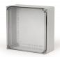 Mobile Preview: ABS housing 400x400x132mm plastic smooth IP66 transparent cover
