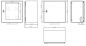 Preview: control cabinet 400x400x250 mm HBT IP66 single door VDE & UL certified