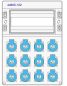 Preview: IP65 wall distributor 44605 with 1x 12TE and 12 pre-wired 230V sockets IP44
