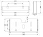 Preview: Schaltplantasche A3 Stahlblech RAL7035