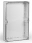 Preview: Polycarbonate housing 400x600x132mm plastic gray with transparent cover