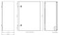 Preview: IP66 Schaltschrank 700x500x300 mm HBT VDE UL zertifiziert Stahlblech