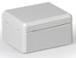 Preview: IP66 ABS-Kunststoff Leergehäuse glatt OT grau  63x53x36mm