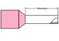 Preview: 100 wire end sleeves 0.34mm² L-8mm pink insulated
