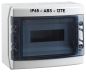 Preview: IP65 ABS Aufputz Feuchtraum-Verteiler mit Sichttür - 1x12TE