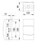 Preview: BV4PT IP40 AP Verteiler  2TE - 4TE   228x120x99 HBT weiss mit Tragschiene