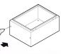 Preview: TEJ4020 rain cover 400x200 WxD for control cabinet GN