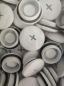 Preview: IP66 M32x1.5 blind plug with O-ring metric round light gray RAL7035
