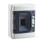 Preview: IDE CDN4PT IP65 ABS Aufputz Feuchtraumverteiler 1x 4TE Elektro Verteiler plombierbar mit Tragschiene