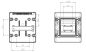 Preview: IP65 AP outdoor distributor 6TE 1-row with transp. Flap UV stabilized - with support rail and connection terminal