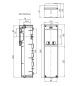 Preview: IP65 Steckdosen Verteilergehäuse 4TE 2x 230V 3-polig IP67 Campingsteckdosen blau vorverdrahtet