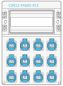 Preview: IP65 wall distributor 44605 with 1x 12TE and 12 pre-wired 230V sockets IP54