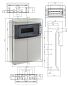 Preview: IP65 socket wall distributor, single row, 12 modules/TE