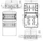 Preview: IP65 Wandverteiler 2x18 TE mit 4x230V 2x 16A 1x32A Steckdosen IP44/54 anschlußfertig verdrahtet