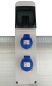 Preview: Wall distributor 44618 with 2x 230V IP54 blue pre-wired