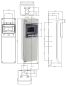 Preview: Wandverteiler 6TE IP65 mit 4x 230V blau Steckdosen IP54 vorverdrahtet ohne Sicherung