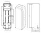 Preview: IDE CSNPLUS IP65 Steckdosen-Gehäuse 436x142x124mm geschlossen incl. N/PE-Klemmen