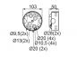 Preview: Unterputz Abzweigdose rund Ø 95x50 mm mit Schraub-Deckel