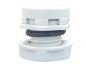 Preview: Druckausgleichselement M12x1,5 - GL10mm - 120 l/h - IP68 hellgrau incl. Gegenmutter