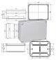 Preview: EL231 plastic housing gray 241x180x95mm LWH terminal box waterproof IP65-IP67