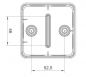 Preview: EX088 plastic housing pre-embossed 84x84x50mm LWH IP54 terminal box grey