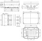 Preview: EXT322 plastic housing 328x239x129mm LWH with transparent cover IP65-IP67