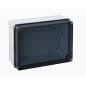 Preview: EXT322 plastic housing 328x239x129mm LWH with transparent cover IP65-IP67