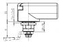 Preview: IP65 adapter handle for profile half cylinder