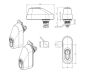 Preview: IP66 compact handle for profile half cylinders