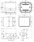 Preview: GSX171 plastic housing gray pre-embossed 175x151x155mm LWH terminal box IP65-IP67