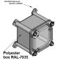 Preview: IP66 Industriegehäuse 135x135x129 mm LBH mit Sichtdeckel klar -  Outdoor Gehäuse Box Transparent UV-Stabil wetterfest