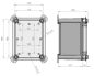 Preview: IP66 Industriegehäuse 180x135x129 mm LBH