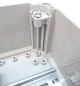 Preview: IP66 Polycarbonatgehäuse 400x300x185mm glatt transparenter Deckel komplett