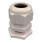 Preview: PA6 cable glands IP68 M63x1.5 - KB34-45mm - light grey incl. lock nut