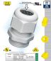 Preview: 100 PA6 cable glands M20x1.5 KB6-12mm IP68 light grey