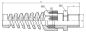 Preview: PA6 kink protection cable gland M16x1.5 light gray KB 5-10mm