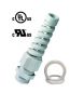Preview: PA6 kink protection cable gland M16x1.5 light gray KB 5-10mm incl. counter nut