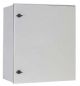 Preview: Kunststoff-Schaltschrank 400x400x200mm GFK IP66 hellgrau 1-türig