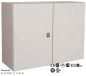 Preview: ELDON MAD0608030R5 sheet steel control cabinet 600 x 800 x 300 mm HBT IP66 2-door with mounting plate