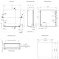 Preview: ELDON MAS1206030R5  Wall Mounting Enclosure RAL7035 IP66 single door HBT 1200x600x300 - incl. MP